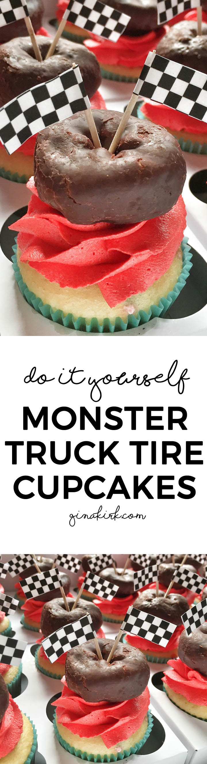 DIY monster truck tire cupcakes, for an easy DIY birthday party for kids! momlifemusthaves.com