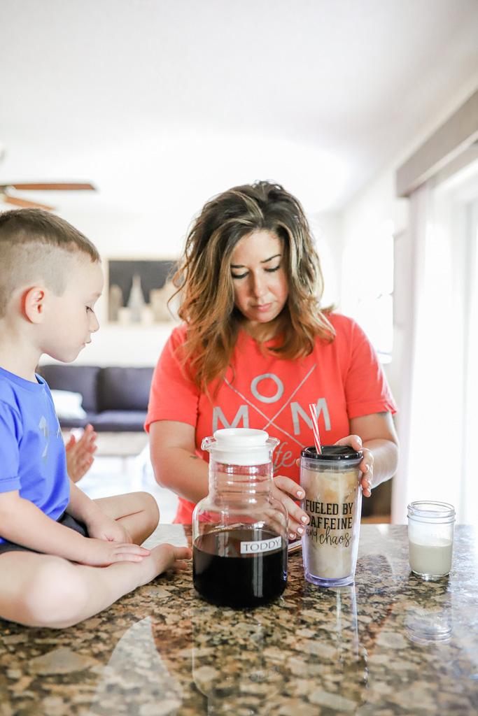 How to Make Cold Brew Coffee at Home using the Toddy System - featuring Tampa's lifestyle and mom blogger, Crazy Life with Littles